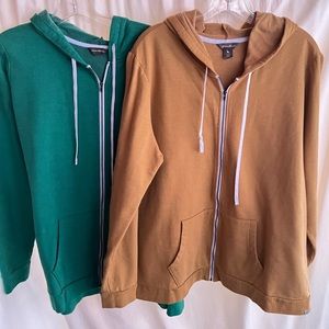 Plus Size Tall XXL Eddie Bauer Hooded Full Zip Sweatshirt
